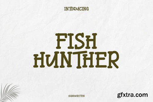 Fish Hunther Font Handwritten FQ832MZ