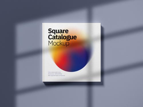 Realistic Square Catalogue Mockup
 - 360004344