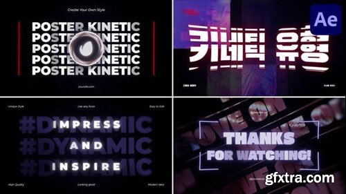 Videohive Kinetic Typography for After Effects 50277476