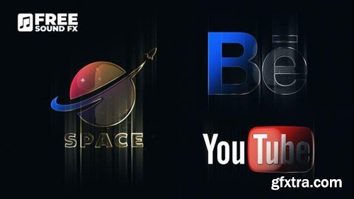 Videohive Elegant Glossy Logo with Metal Edge 50280717