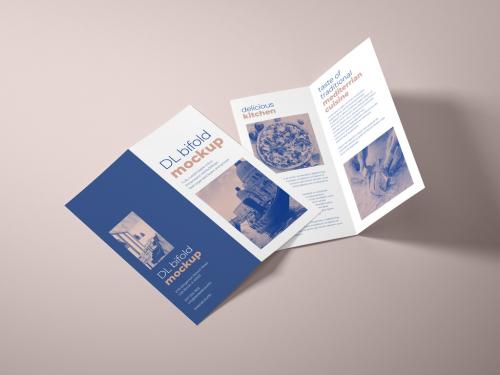 Realistic Bifold Brochure Mockup
 - 360008729