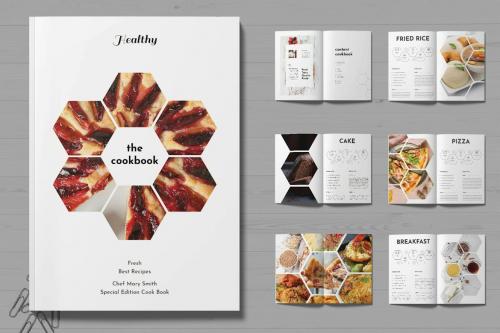 Cook Book Recipe Brochure Design Template