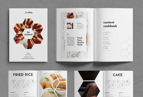 Cook Book Recipe Brochure Design Template