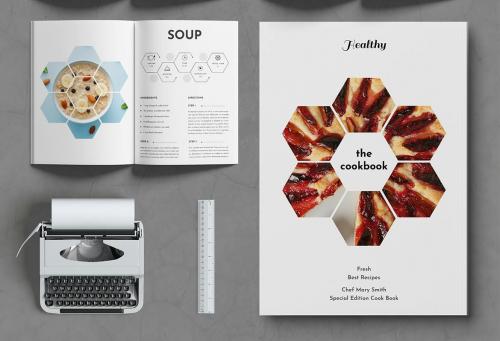 Cook Book Recipe Brochure Design Template