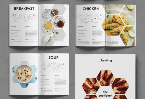 Cook Book Recipe Brochure Design Template