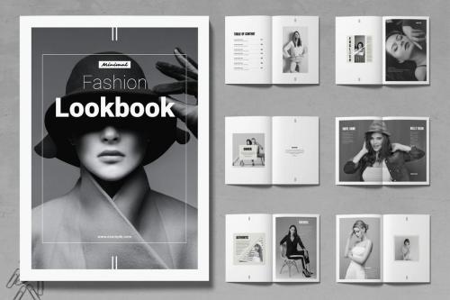 Minimal Fashion Look Book Template Layout