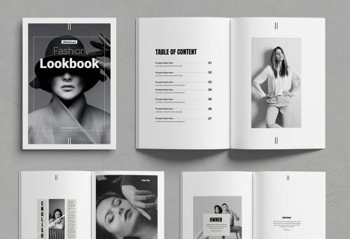 Minimal Fashion Look Book Template Layout