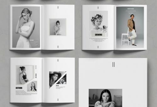 Minimal Fashion Look Book Template Layout