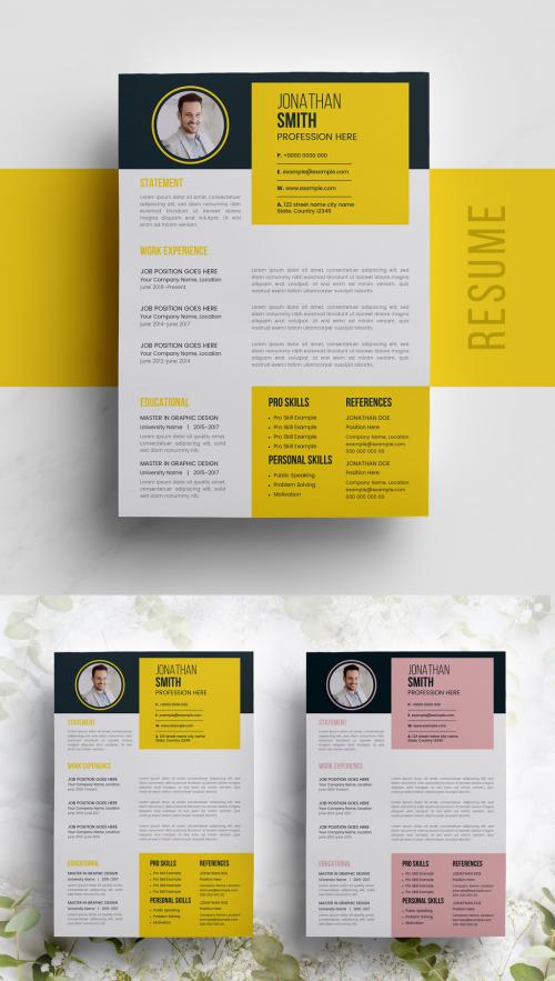 Clean Resume Layout Pack - 360314032