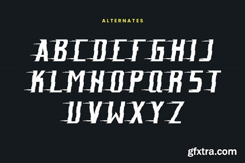 Glitch Blazing Font HTTZCQE