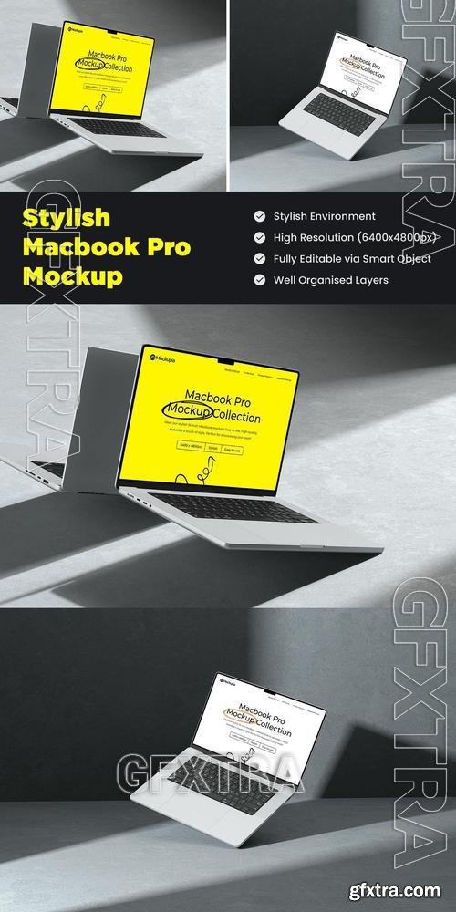 Stylish Macbook Pro Mockup YHAJ7JD