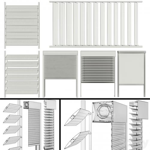 Blinds and shutters for windows and doors