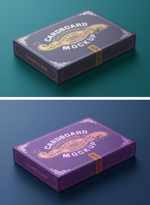 Flat Colored Box Mockup - 360560828