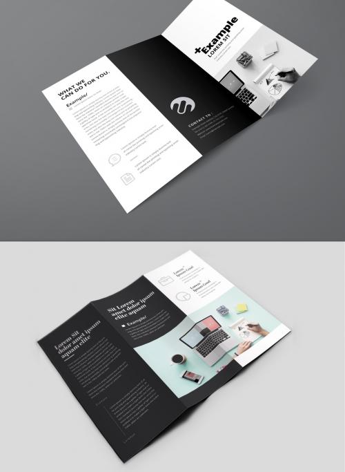 Creative Minimal Trifold Brochure Layout - 361438993