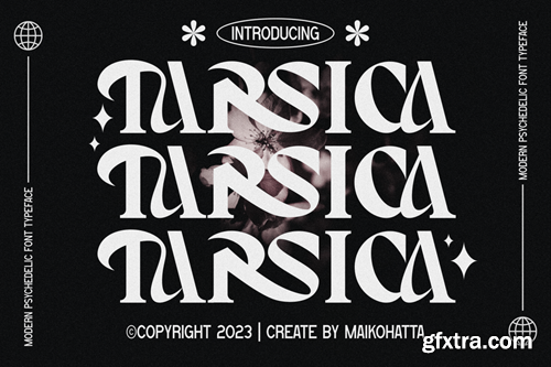 Tarsica - Modern Stylist Psychedelic Font X98WVHB