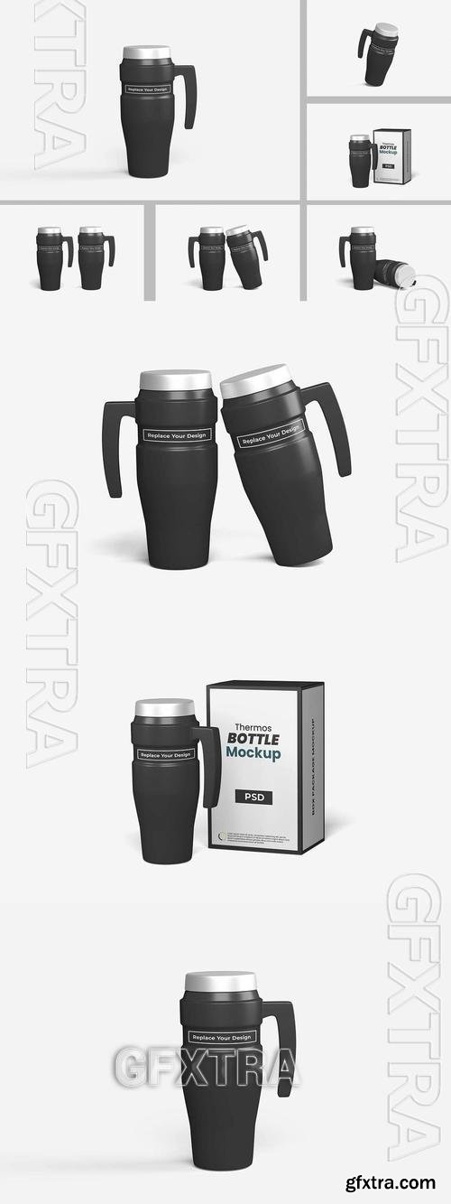 Thermal bottle mockup UBGQSD5