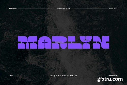 Marlyn - Display & Logo Font family Z2QN9UK