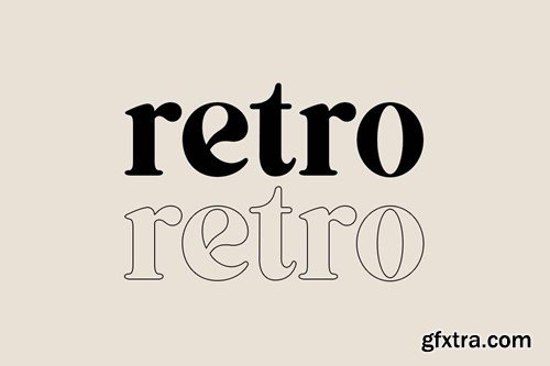 Retrospection Modern Retro Serif Display Font SRVQCWV