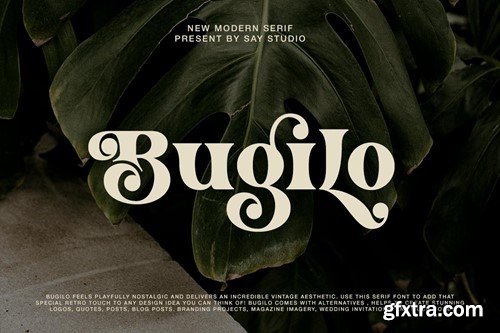 Bugilo - Retro Serif Modern 3B5FUP8