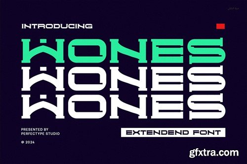 Wones Modern Technology Futuristic Sans Serif Font QUYN62C