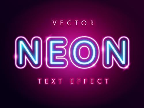 Neon Lights Sign Effect - 361598983