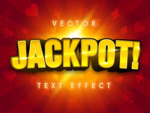 Casino Style Vector Text Effect - 361599651