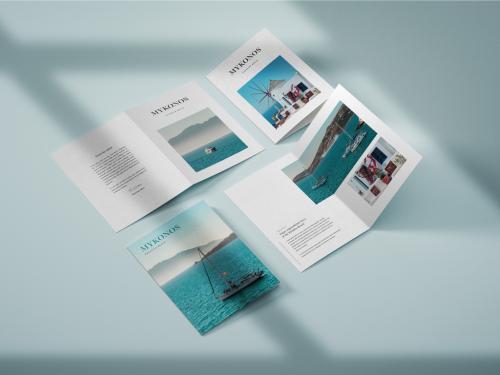 Vertical Bifold Brochure Mockup - 362442374