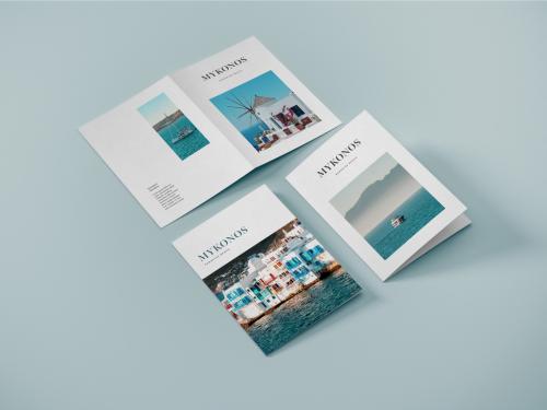 Vertical Bifold Brochure Mockup - 362442615