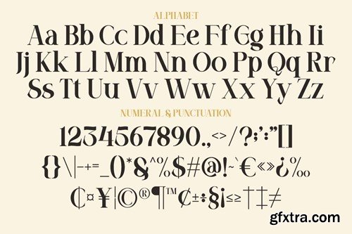 Lamcho - Serif Display Typeface K7RS5CY