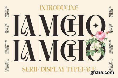 Lamcho - Serif Display Typeface K7RS5CY