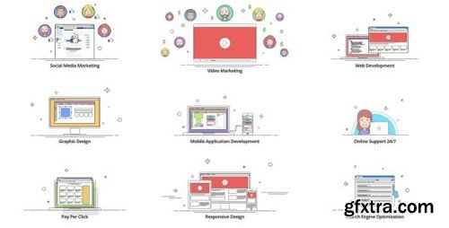 Videohive Outline - Explainer Kit 16854650