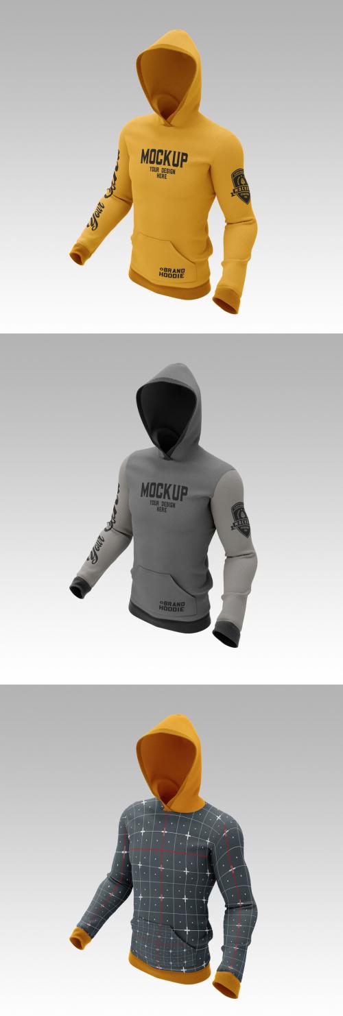 Hooded Sweatshirt Mockup - 362978365