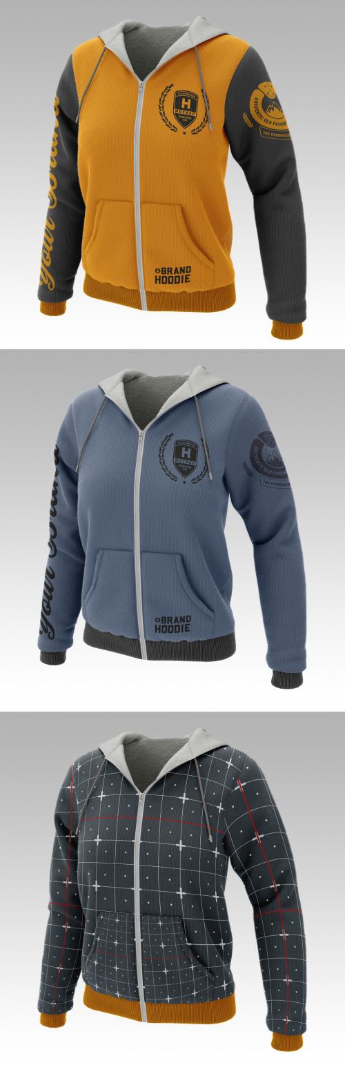 Hooded Sweatshirt Mockup - 362978452