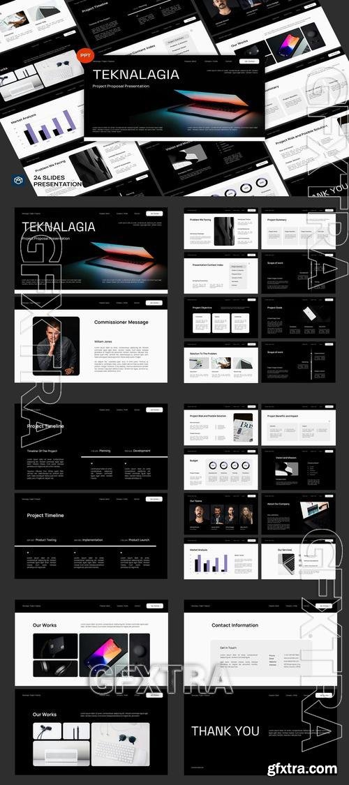 Modern Technology Company Project Proposal PPT 002 HV63KL9