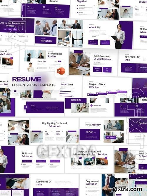 CV Porfolio PowerPoint Template SPNWXVD