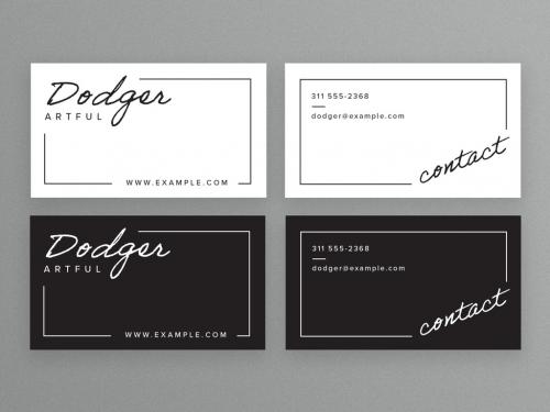 Minimalistic Business Card Layouts - 363676338