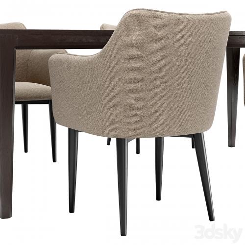 Moscow dining chair and Mavis table