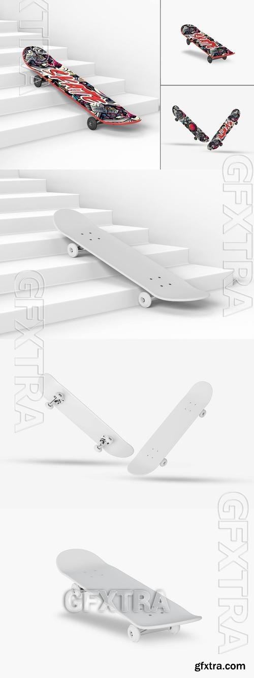 Skateboard Vinyl Wrap Mockup Set 49DZGP3