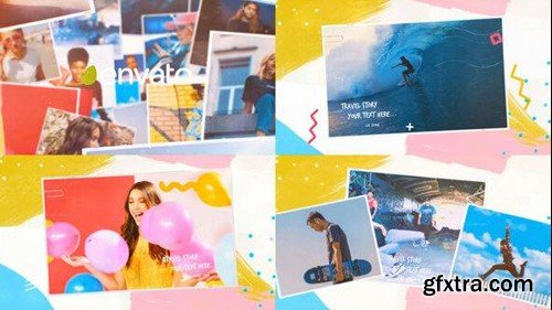 Videohive 4K Color Travel Photo Frames Slideshow 2 26002551