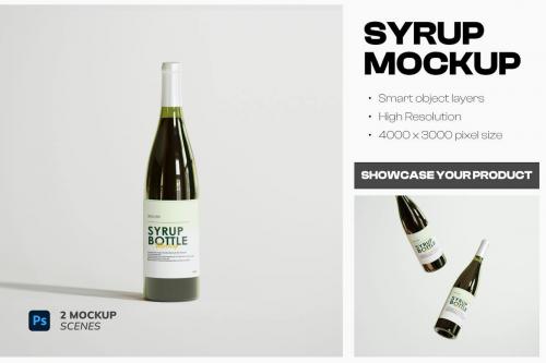 Syrup Bottle Mockup