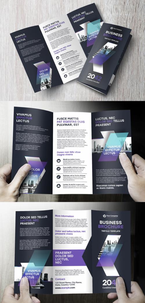 Modern Trifold Brochure Layout - 363921264