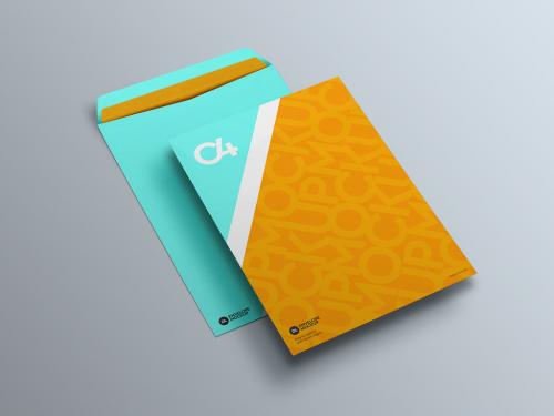 Perspective C4 Envelopes Mockup - 363926354