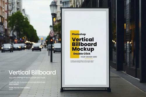 Vertical Billboard Mockup