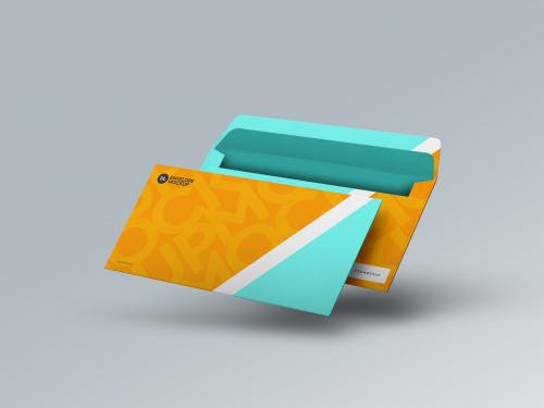 Perspective DL Envelopes Mockup - 363926507