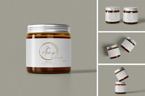 Glass Jar Mockup