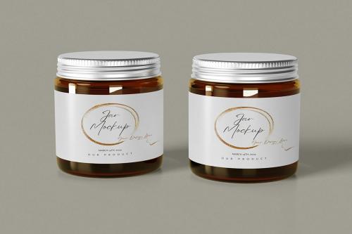 Glass Jar Mockup