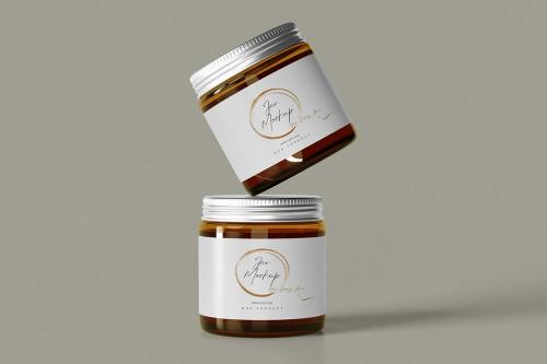 Glass Jar Mockup