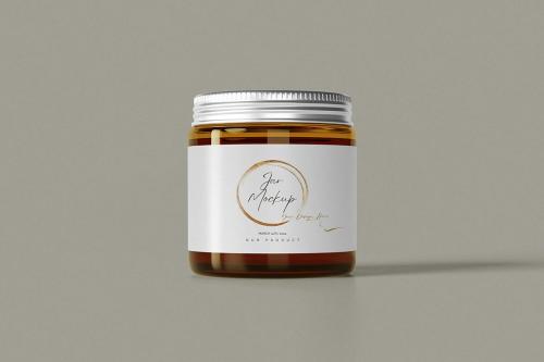 Glass Jar Mockup