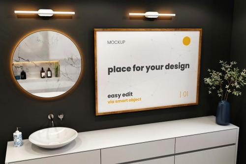 Bathroom Poster Mockups