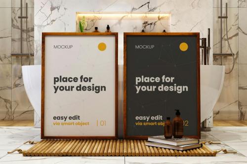 Bathroom Poster Mockups